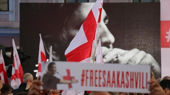 Gürcistan'da muhalefetten 9 mebus vakfedilmiş Saakaşvili'ye dayanaklık etmek düşüncesince kesat grevinde